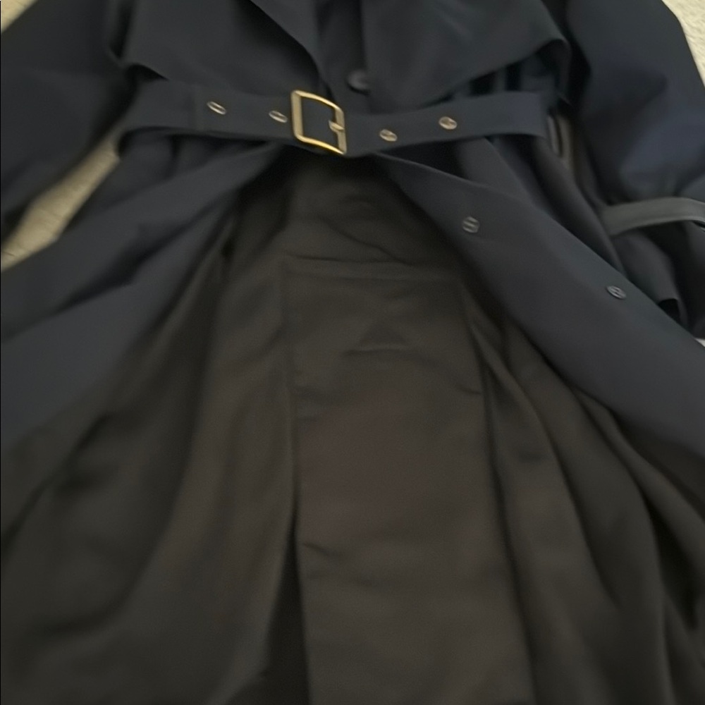 Coach Navy Trench Coat - Picture 14 of 16